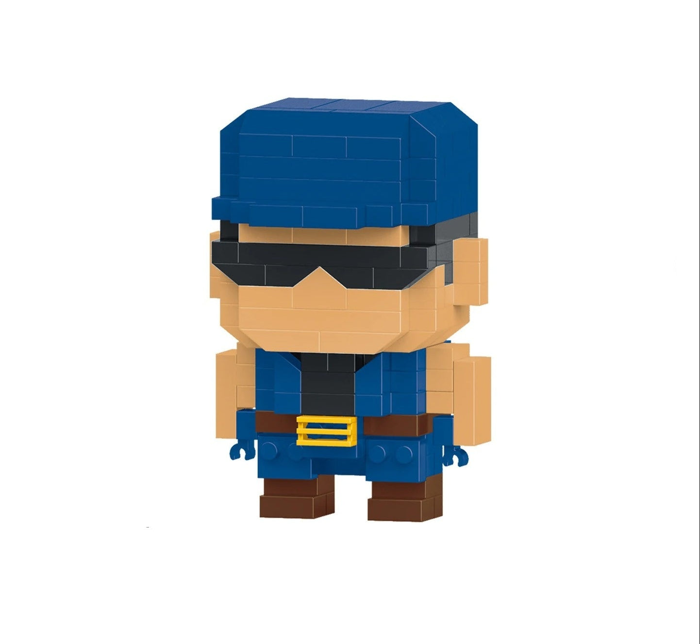 Hadouken Blocks . Figura personalizada en bloques de Street Fighter