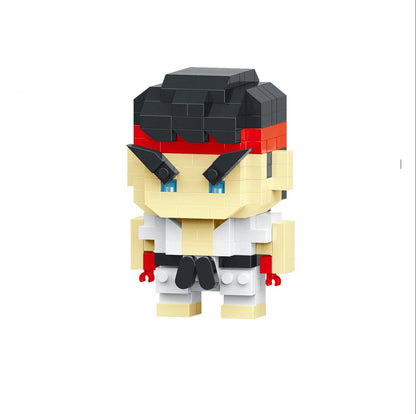 Hadouken Blocks . Figura personalizada en bloques de Street Fighter