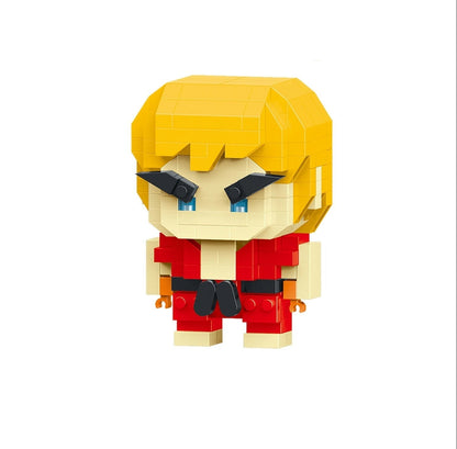 Hadouken Blocks . Figura personalizada en bloques de Street Fighter