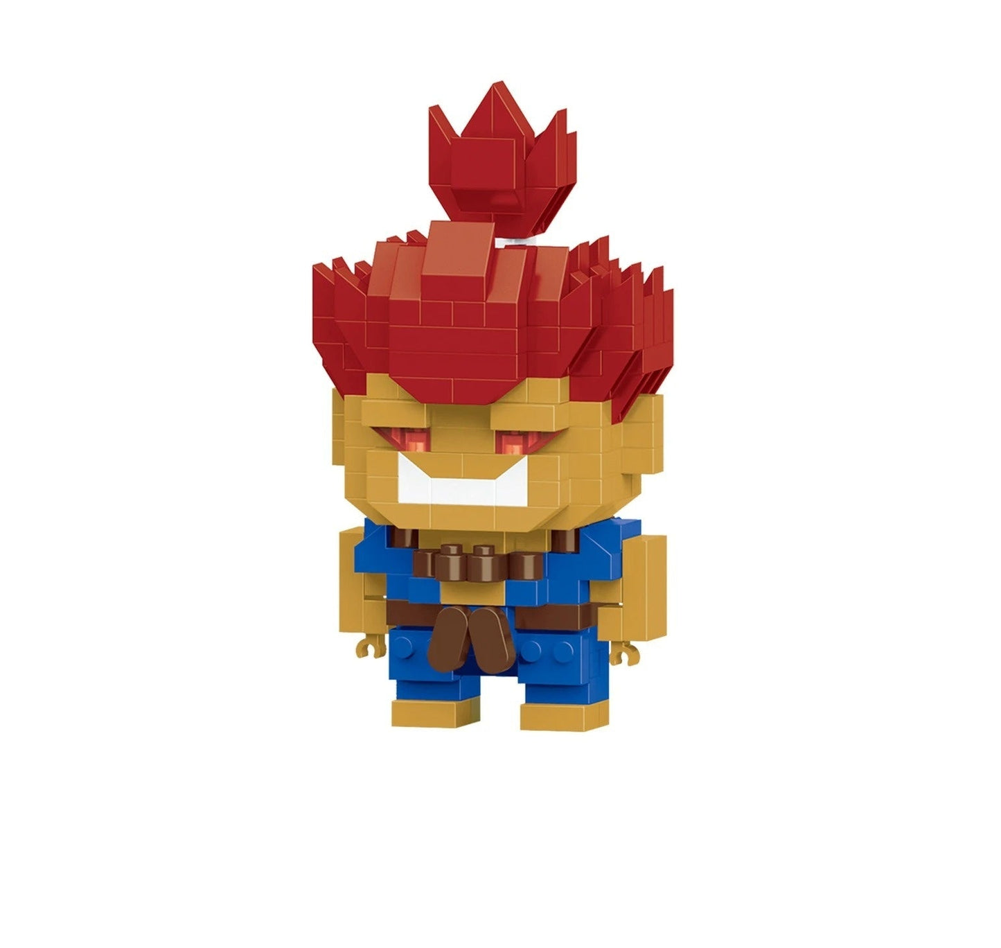 Hadouken Blocks . Figura personalizada en bloques de Street Fighter